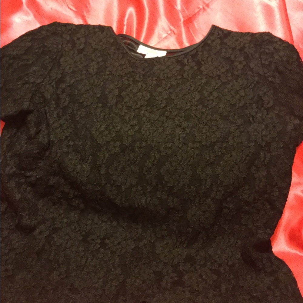 Black lace lined ‘tee’ from Talbots in size M